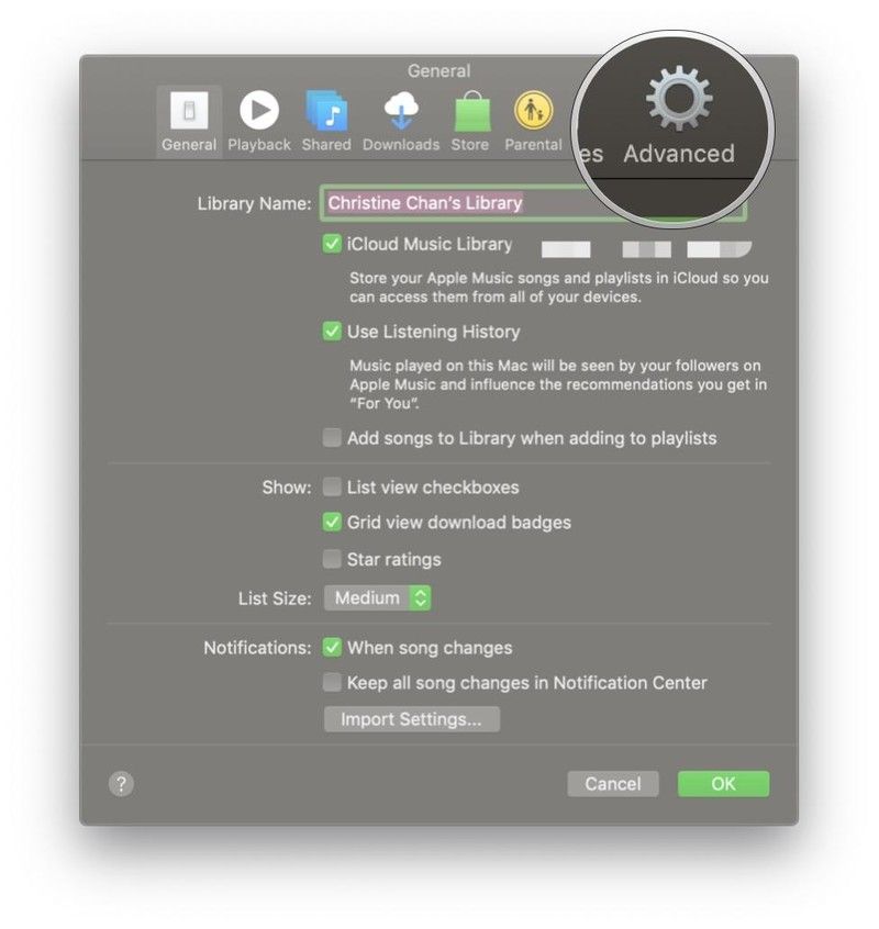 Нажмите Дополнительно