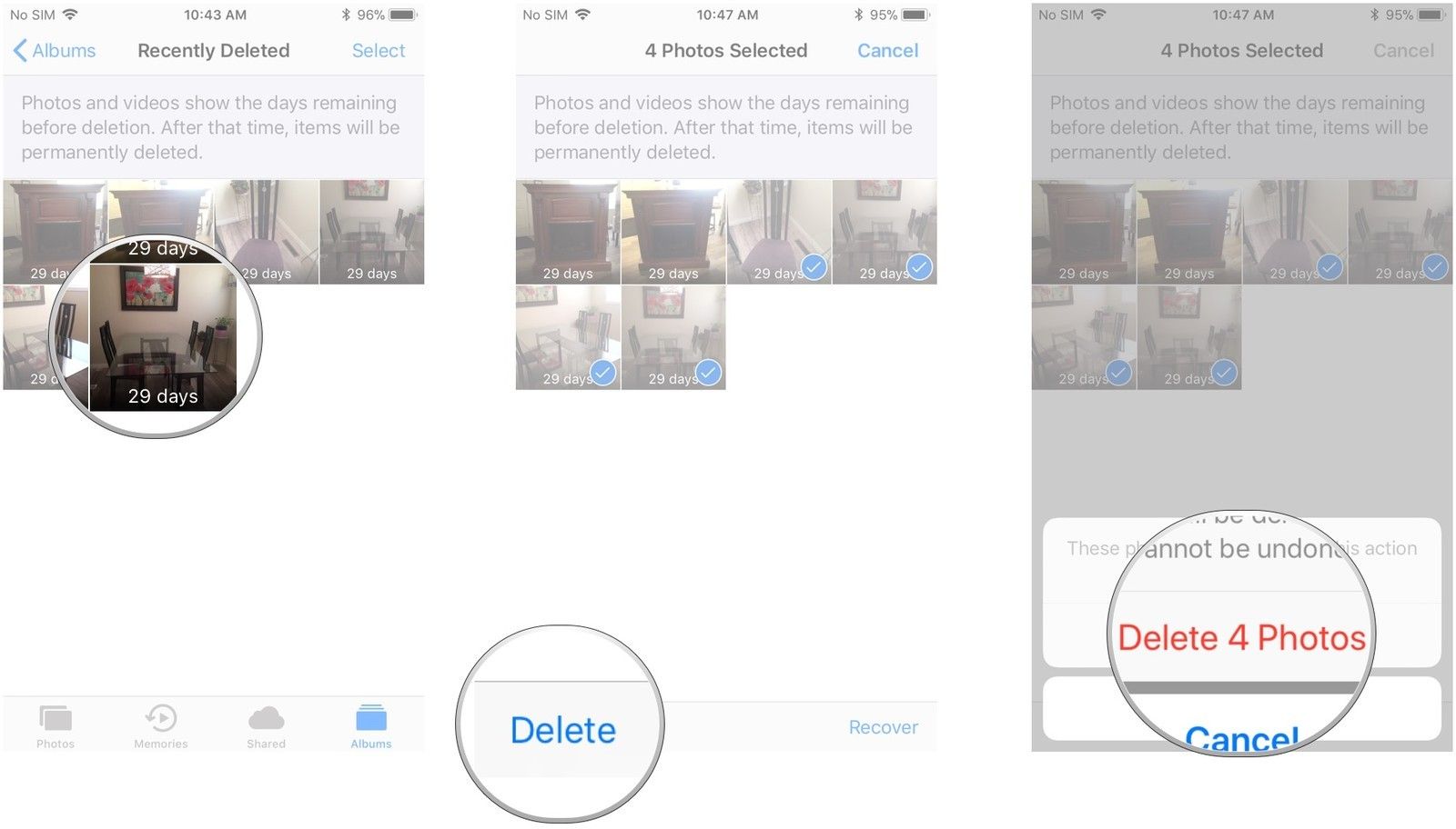 Как удалить фото на айфоне навсегда