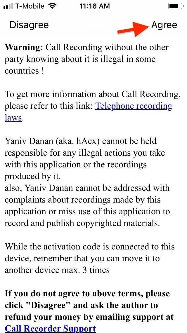 Tweak джейлбрейк записи звонков позволяет записывать звонки iPhone для дешевых