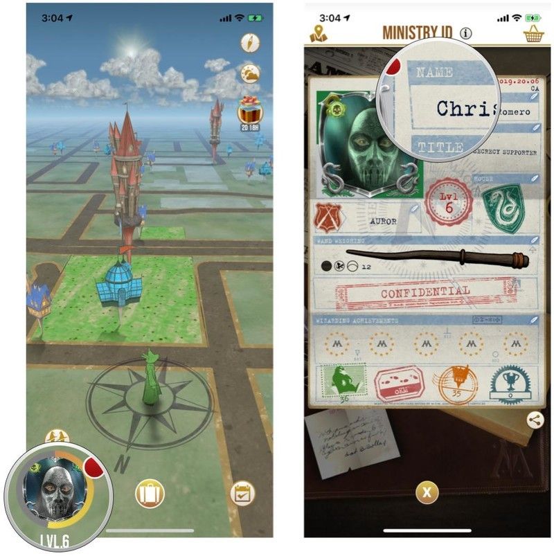 Откройте свой идентификатор министерства, затем выберите Имя