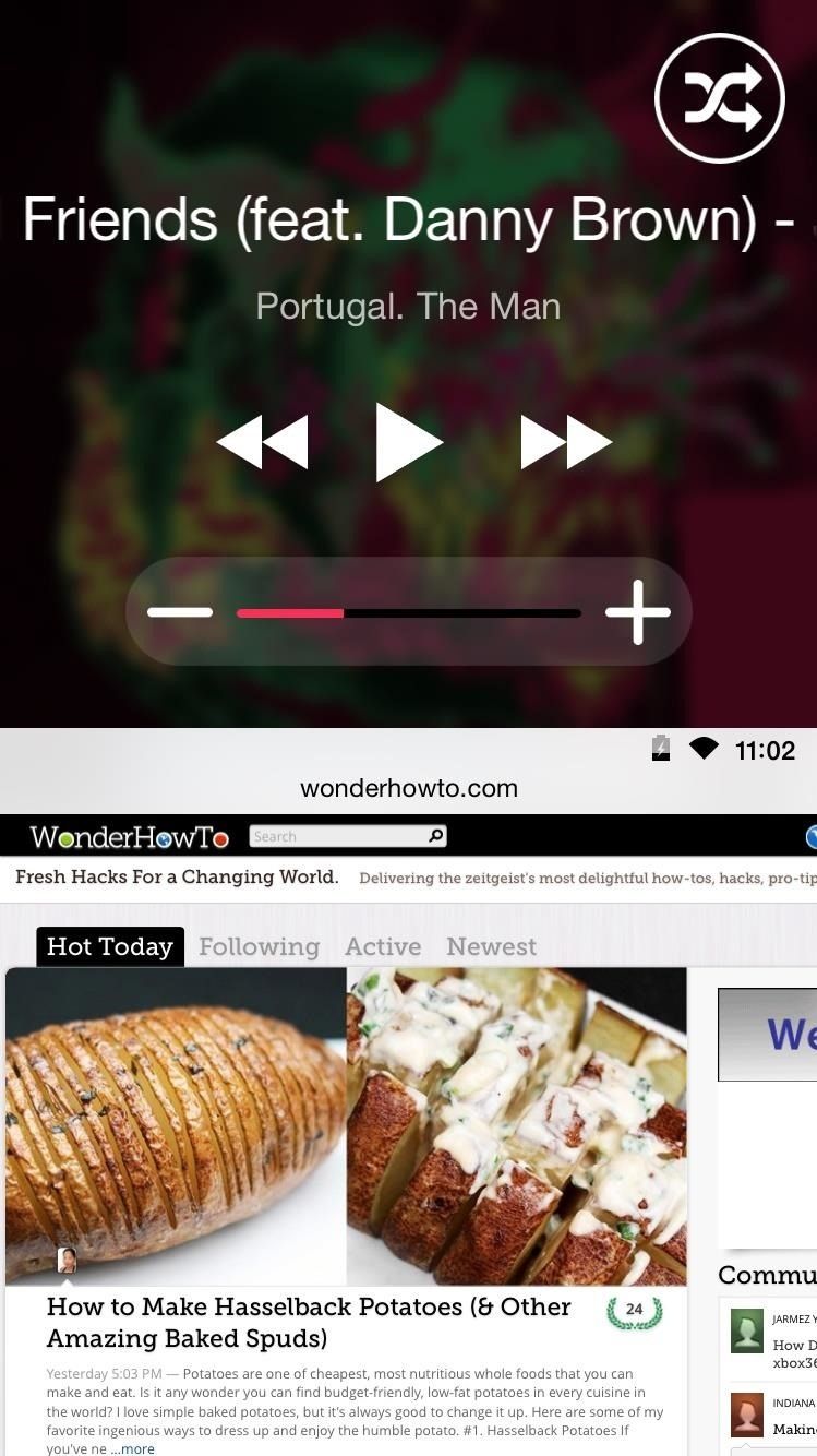 Используйте доступ к элементам управления музыкой и обложкам альбомов на вашем iPhone с любого экрана
