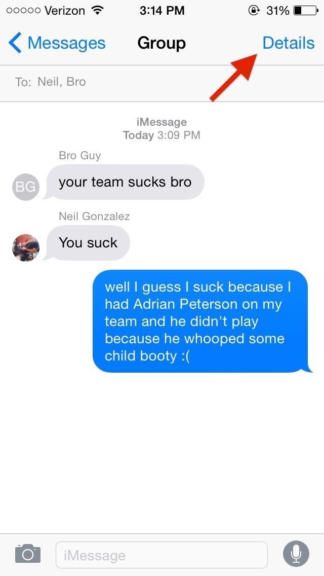 Как дать групповым сообщениям нестандартные имена в iOS 8