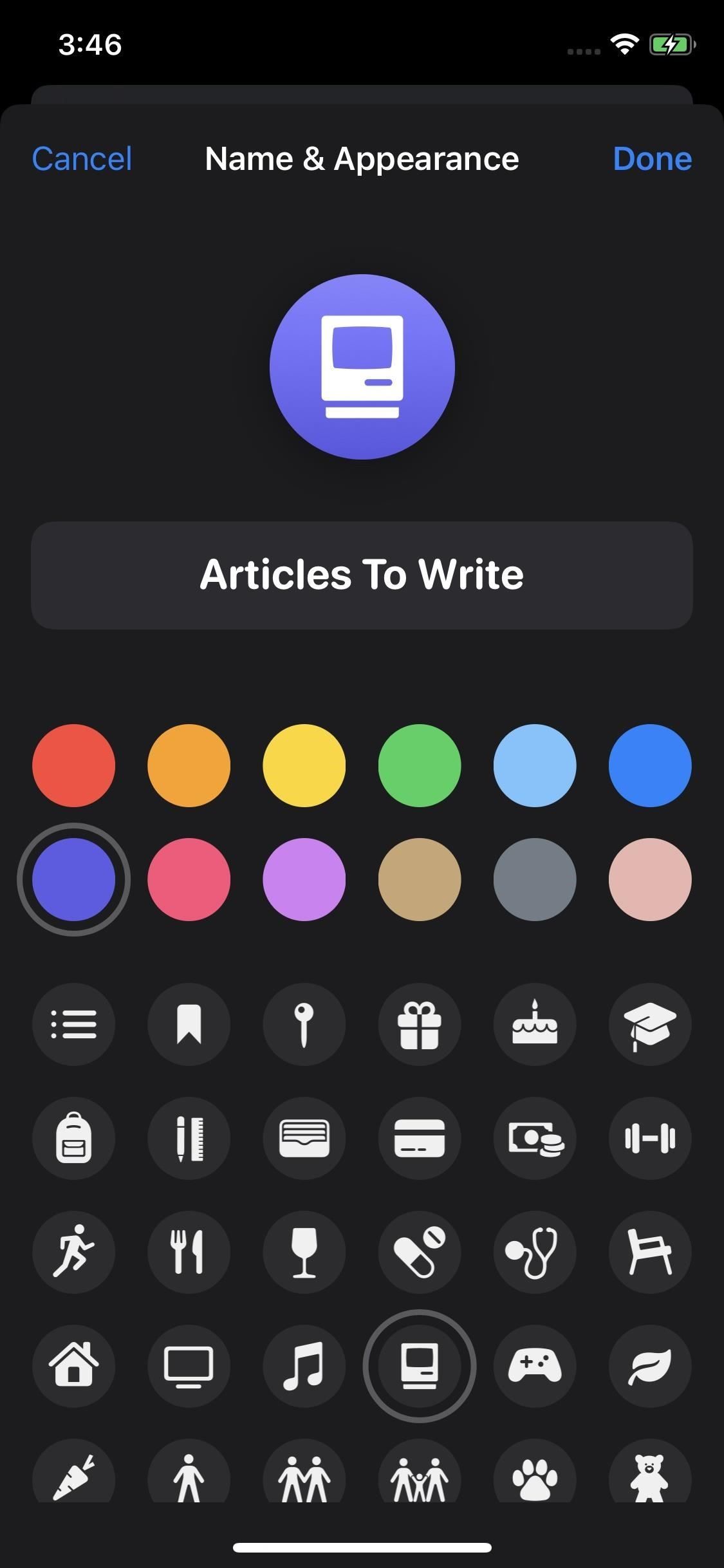 Как изменить цвета списка и иконки в iOS 13's Reminders App for a More Customized Look