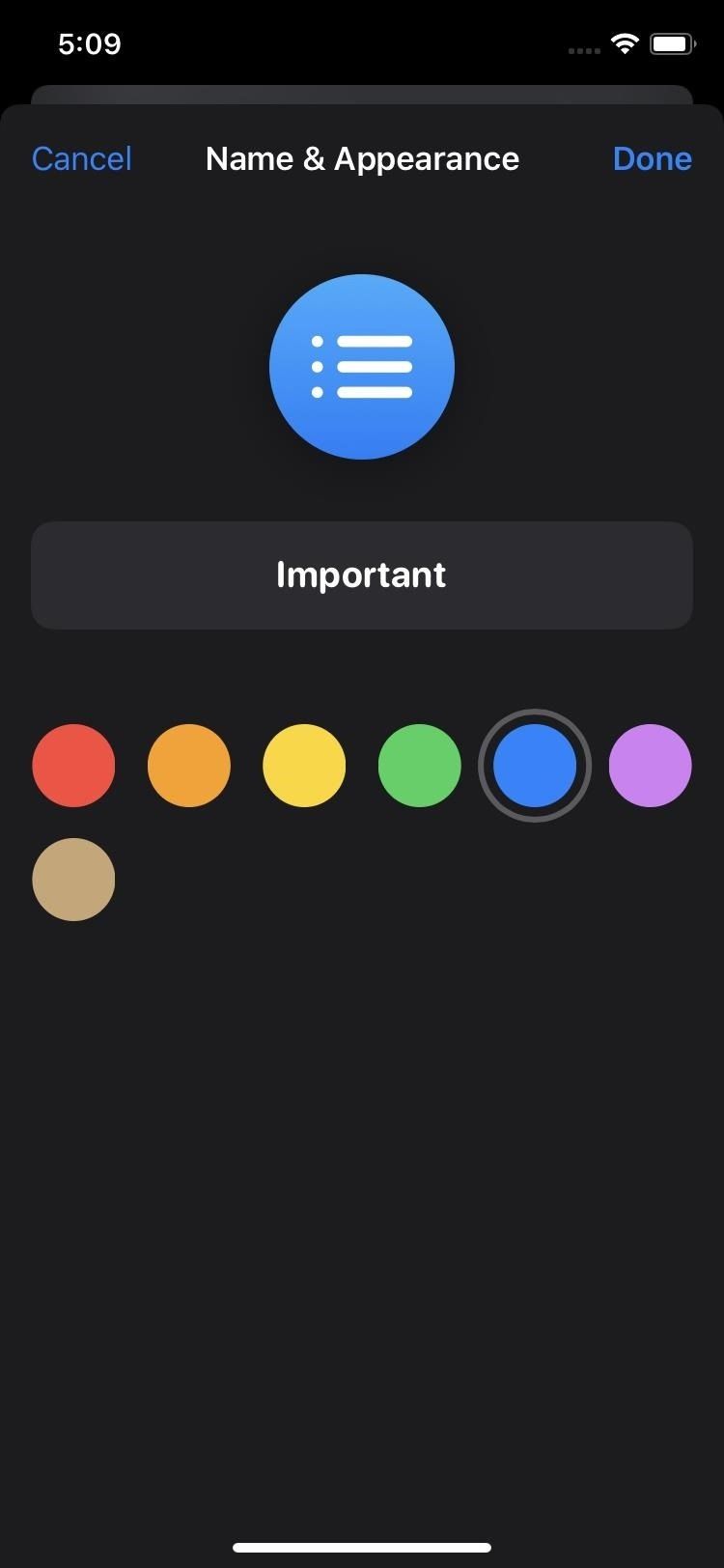 Как изменить цвета списка и иконки в iOS 13's Reminders App for a More Customized Look