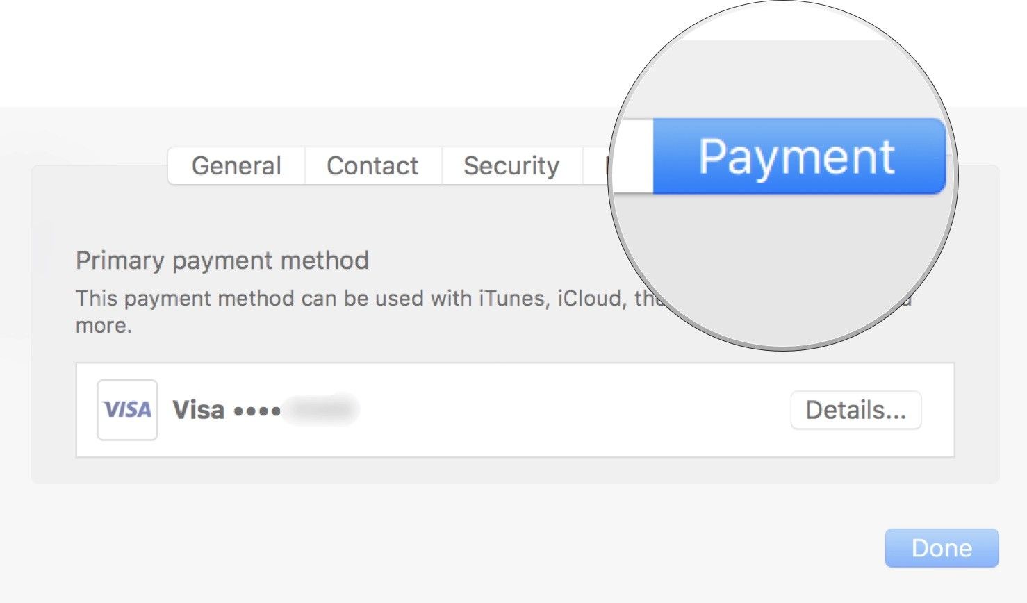 Просмотр информации об учетной записи iCloud на Mac