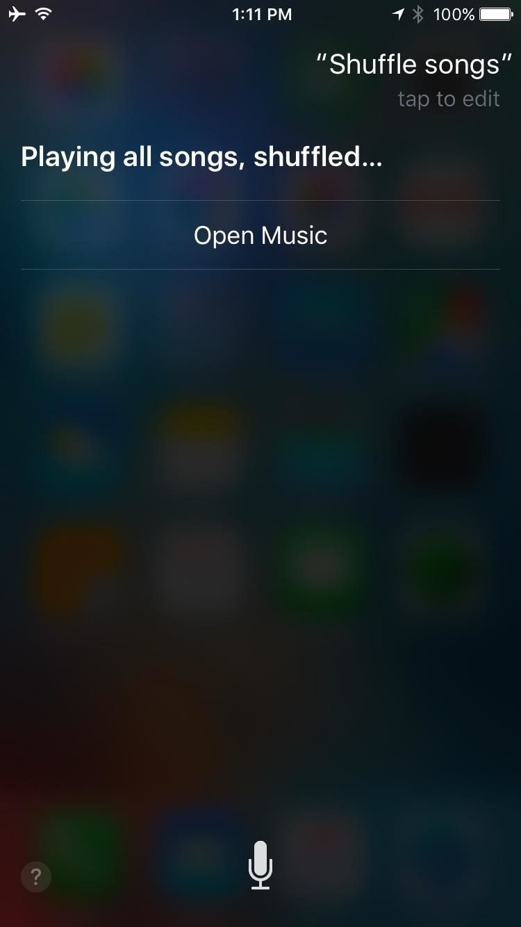 Как перемешать все песни в Apple's Music App in iOS 10