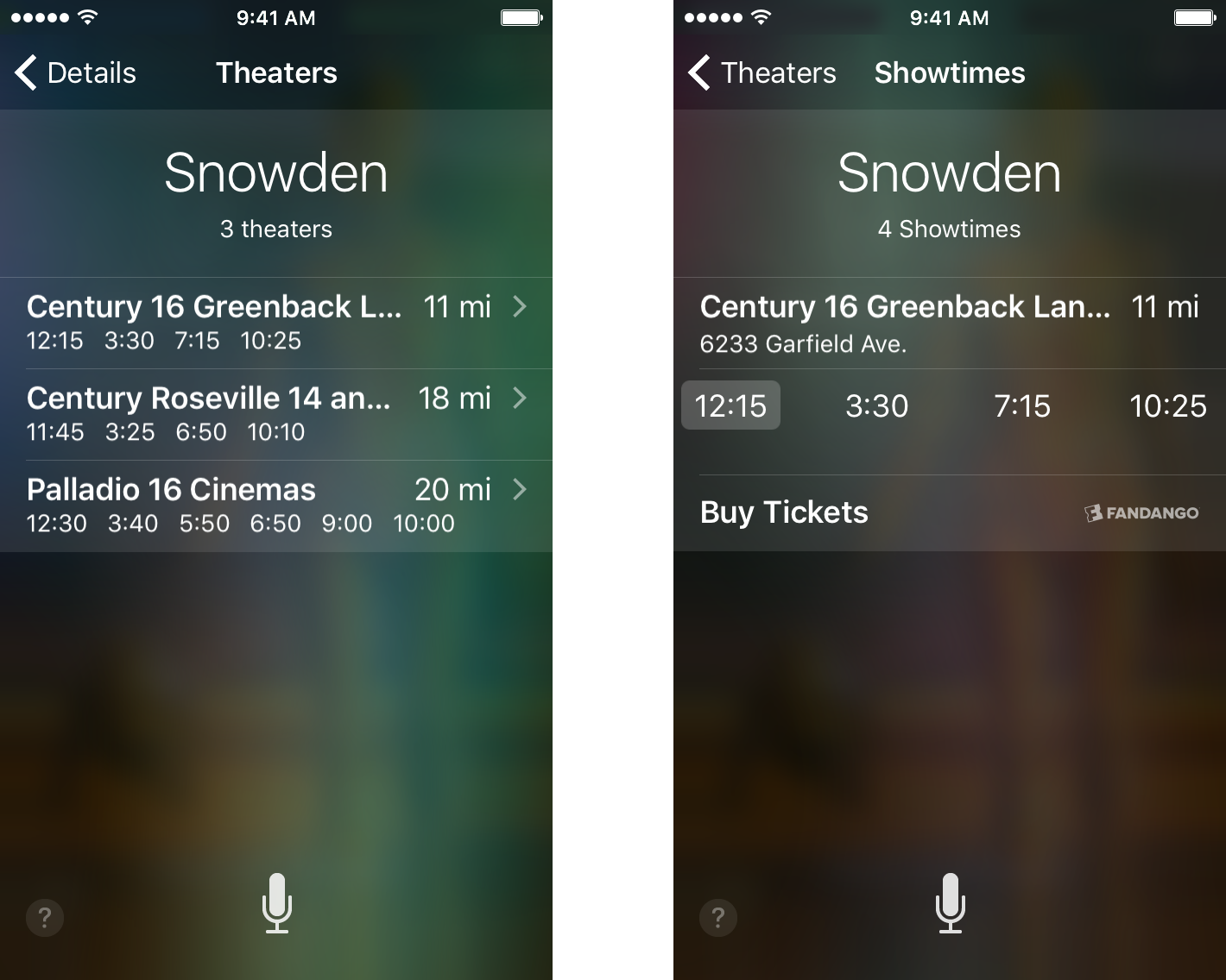 Выберите театр, чтобы увидеть, где он находится