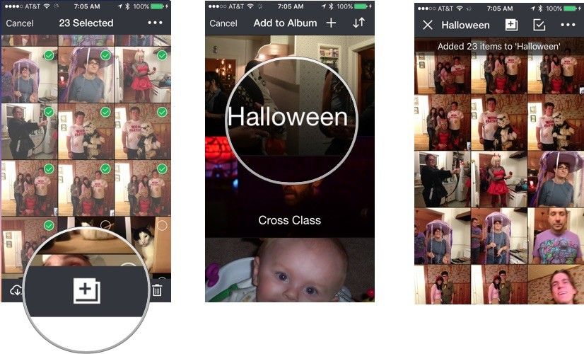 Добавление фотографий в альбомы в Amazon Photos