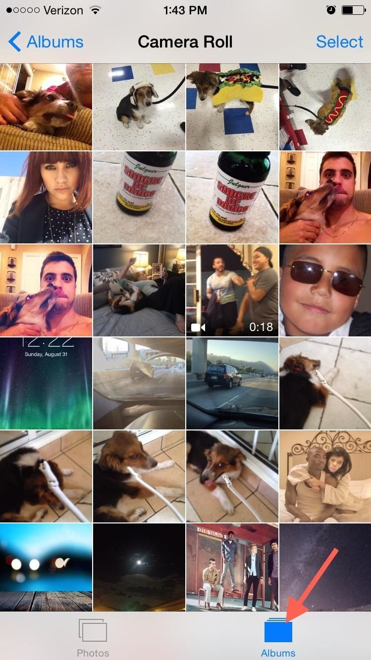 Быстрый совет для iPhone: переходите к нижней части фотоальбомов одним нажатием