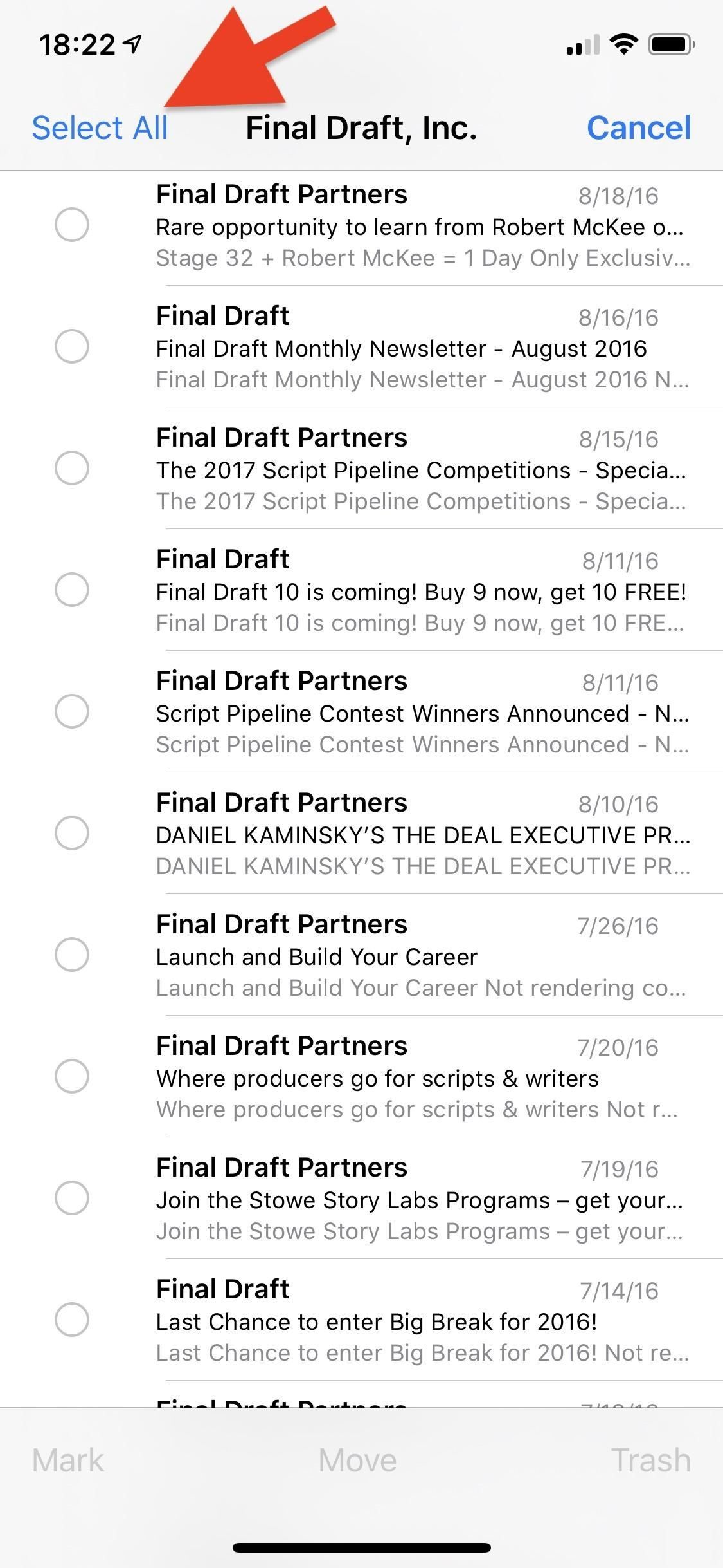 iOS 13 упрощает и ускоряет массовое удаление писем из Apple Mail на вашем iPhone
