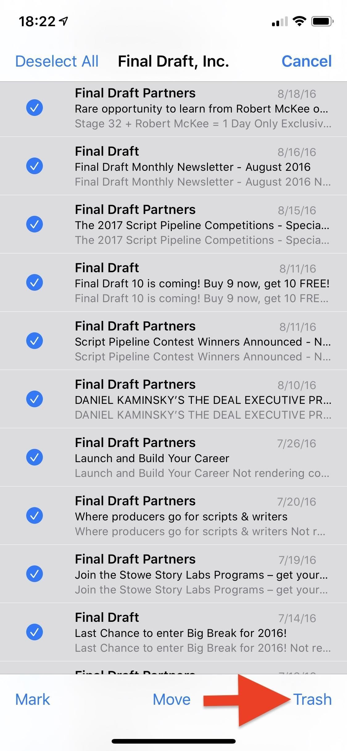iOS 13 упрощает и ускоряет массовое удаление писем из Apple Mail на вашем iPhone