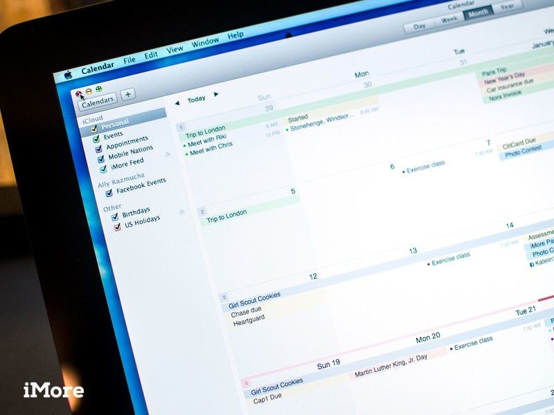 Как добавить события Facebook в приложение Календарь в OS X