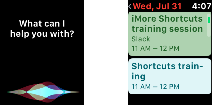 Спросите Сири, какую информацию календаря вы хотите увидеть Спросите Сири, какую информацию календаря вы хотите увидеть