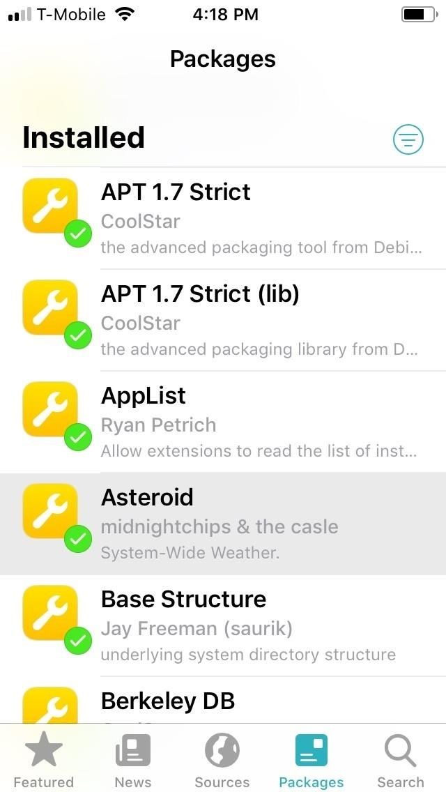 Как использовать Sileo для удаления твиков с вашего взломанного iPhone