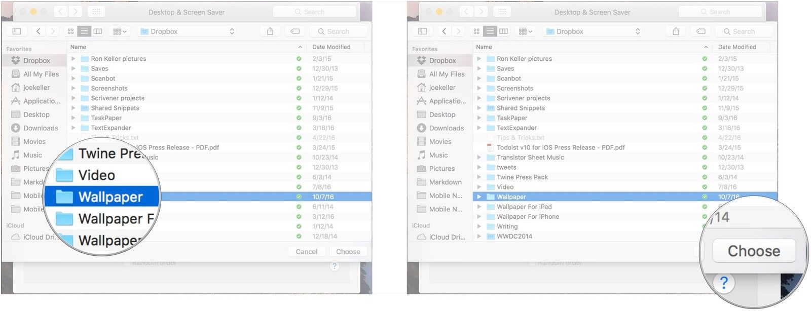 Выберите папку, нажмите кнопку Выбрать