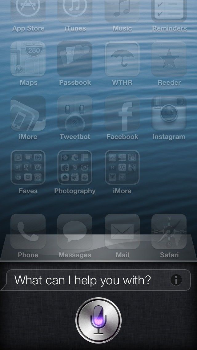 запустить Сири на iphone 5