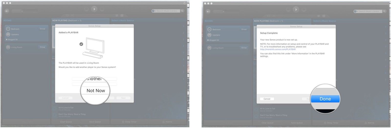 Нажмите Далее, Нажмите Не сейчас, нажмите Готово