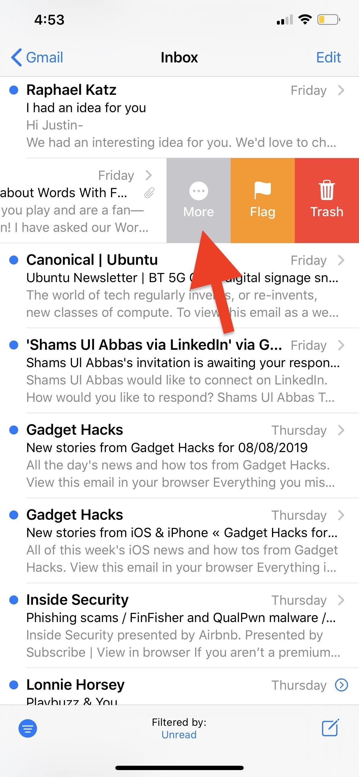 Как отключить потоки сообщений электронной почты в iOS 13's Mail App to Stop Annoying Notifications