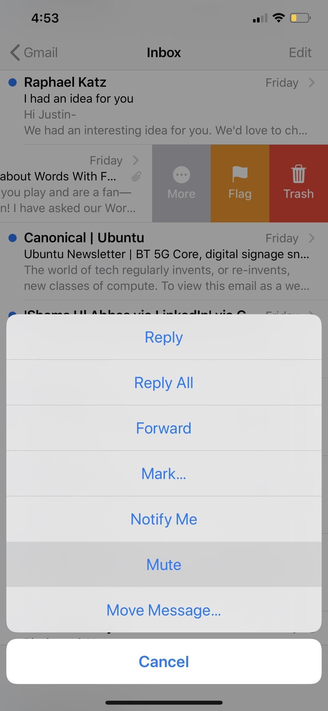 Как отключить потоки сообщений электронной почты в iOS 13's Mail App to Stop Annoying Notifications
