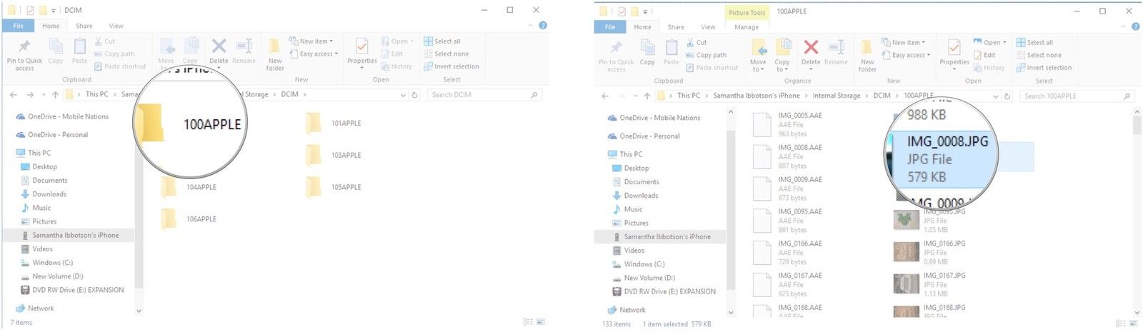 Дважды щелкните папку. Нажмите на изображение.