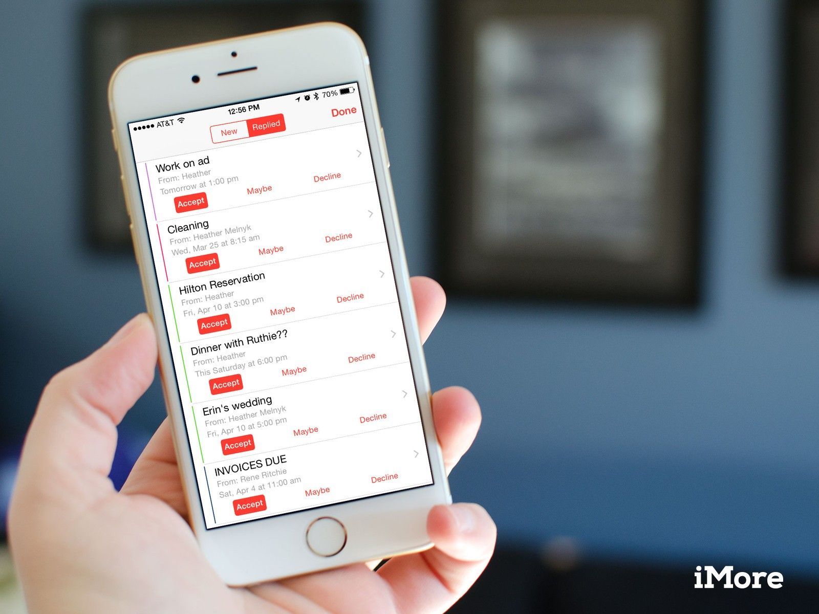 Как просматривать, управлять и изменять ответы на общие события Календаря на iPhone и iPad