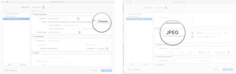 Откройте Lightroom на вашем Mac, выберите экспорт