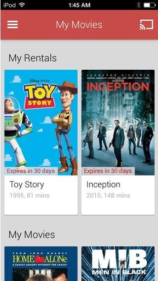 Как транслировать свои фильмы и сериалы в Google Play на iPad или iPhone