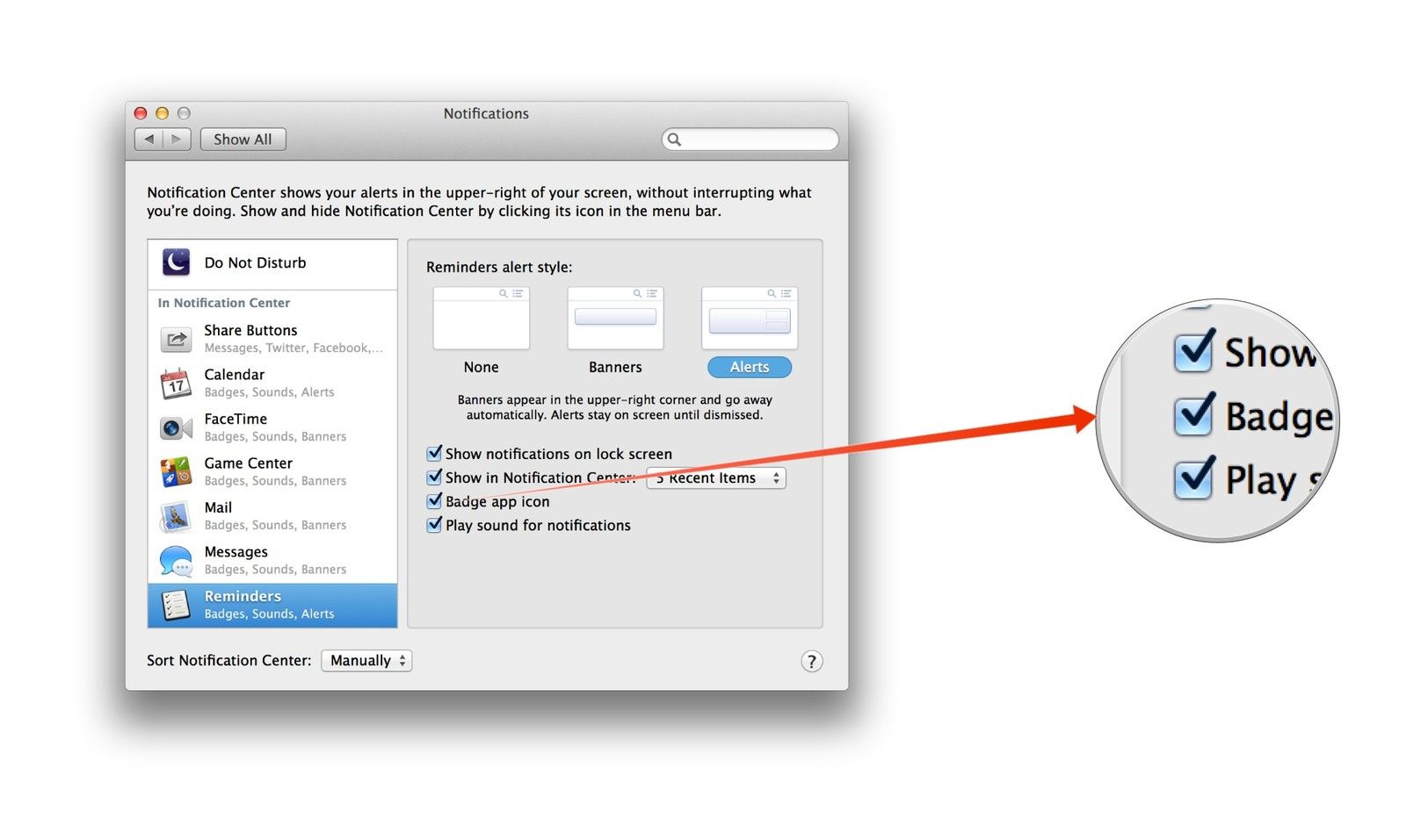 Снимите флажок предпочтения