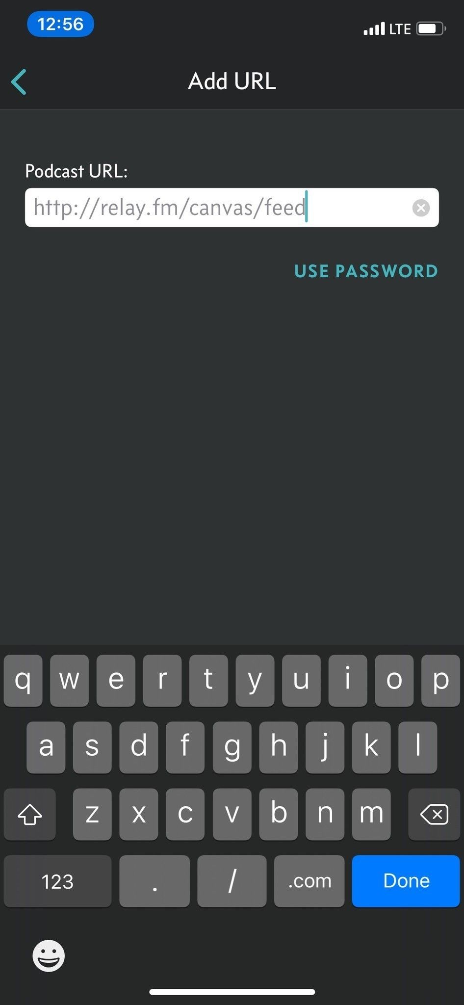 Overcast Добавить подкаст URL