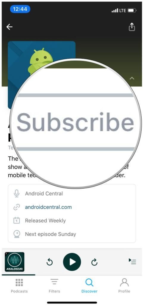Pocket Casts, Android Central, Подписаться