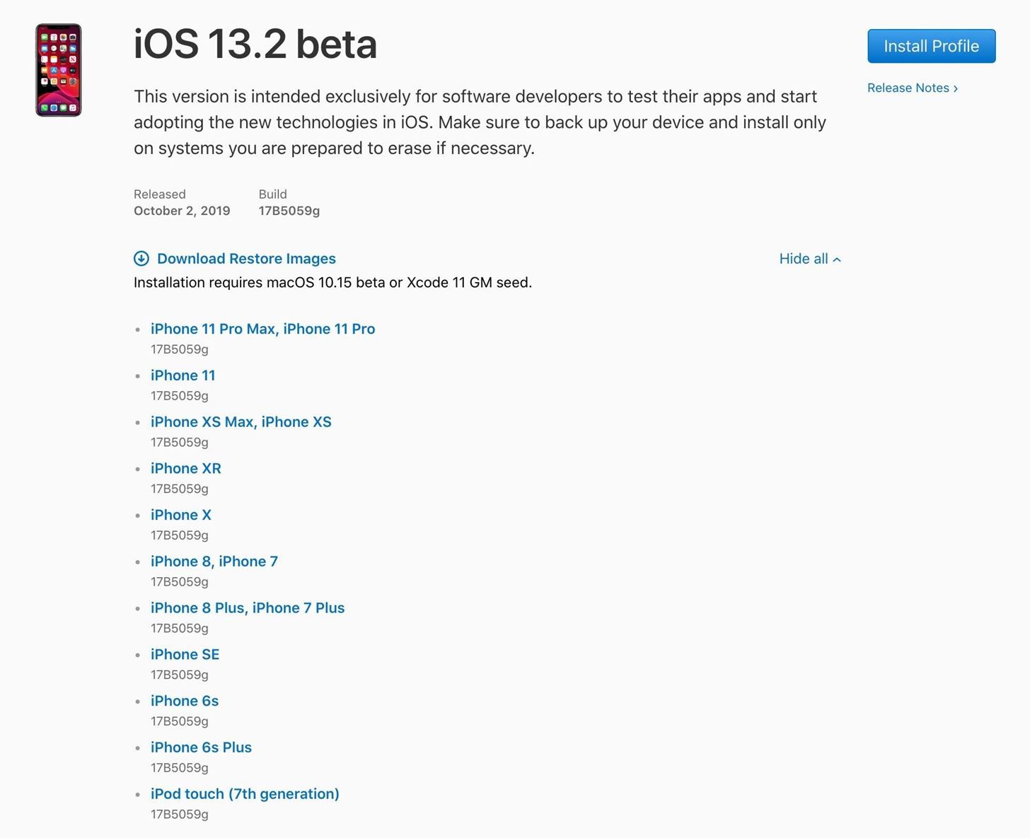 Как загрузить и установить iOS 13.2 Beta на свой iPhone прямо сейчас