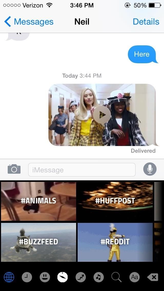 Обмен сообщениями стал еще интереснее с клавиатурой GIF для iOS 8