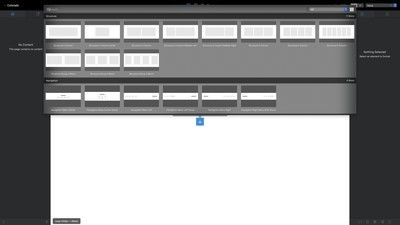 Добавьте блоки из панели блоков.