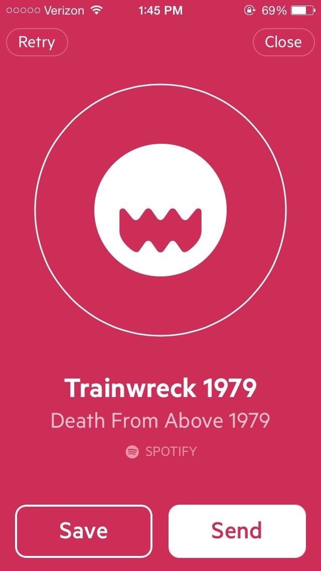 Делитесь песнями с любого музыкального сервиса на вашем iPhone для всех, кто использует Craaave для iOS