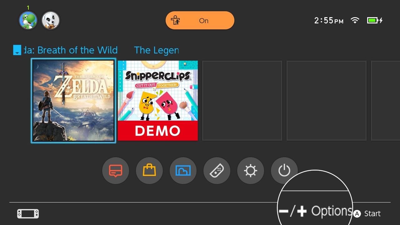 Выберите параметры