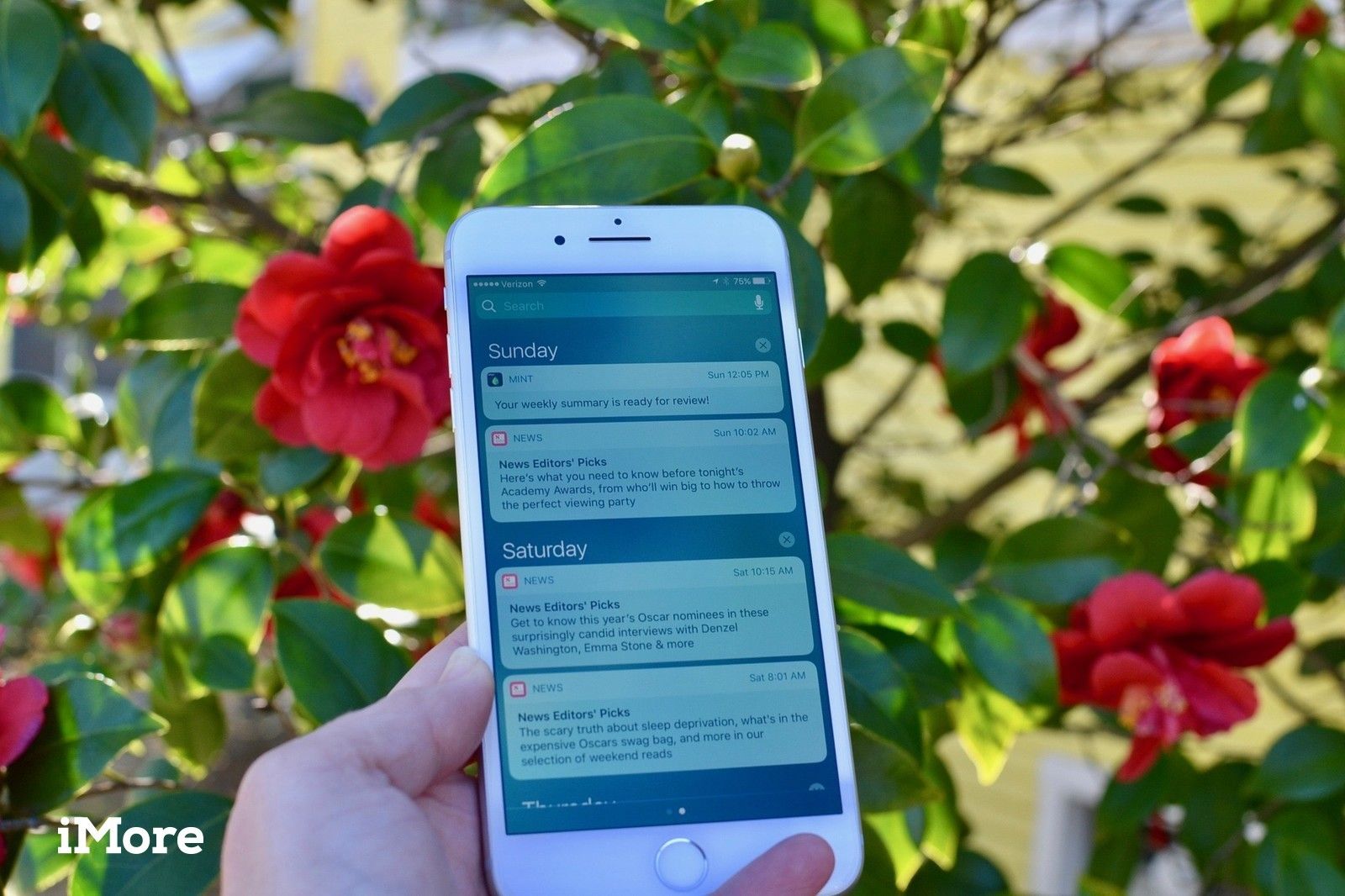 Центр уведомлений на iPhone