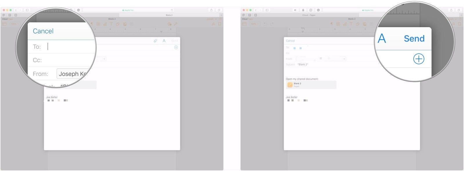 Введите адреса электронной почты, нажмите кнопку отправить