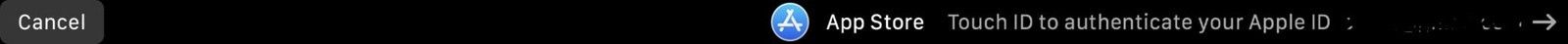 Запрос Touch ID для покупки приложения в Mac App Store