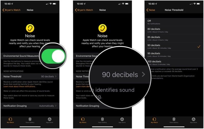 Apple Watch меняют шум в децибелах Apple Watch меняют шум в децибелах