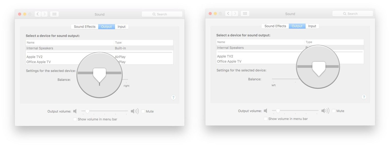 Нажмите на ползунок и перетащите его в нужное положение.