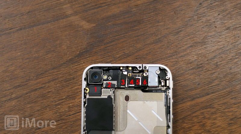 iPhone-4-GSM-логика бортовые-кабели пронумерованные