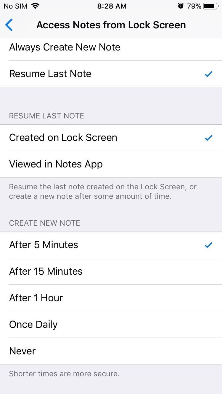 Как получить доступ к приложению Notes напрямую с экрана блокировки в iOS 11