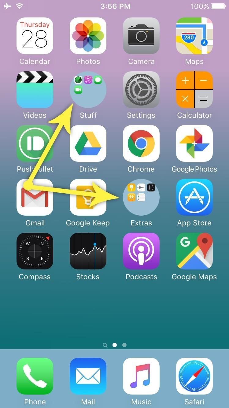 Как получить круглые папки на вашем iPhone's Home Screen