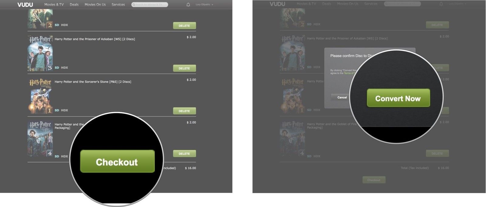 Нажмите «Оформить заказ», затем нажмите «Конвертировать сейчас».