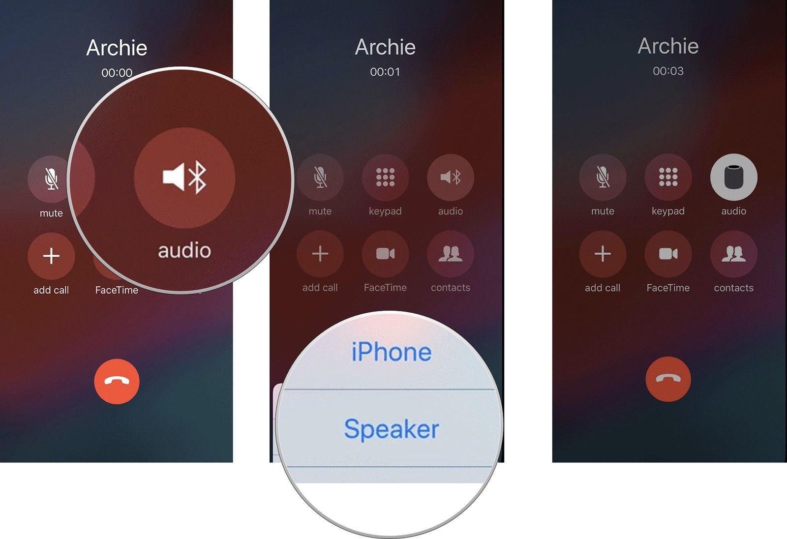 перевести звонок с iPhone на HomePod
