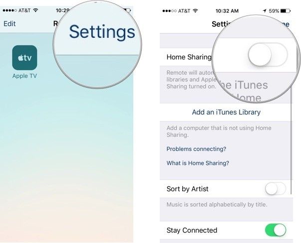 Отключить домашний обмен