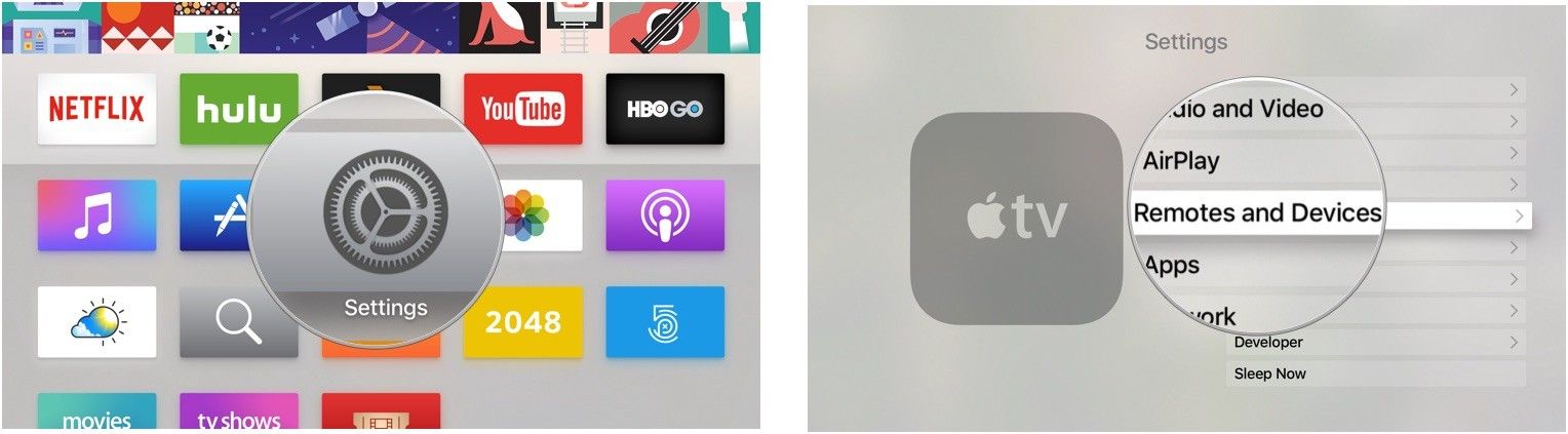Пульты и устройства на Apple TV