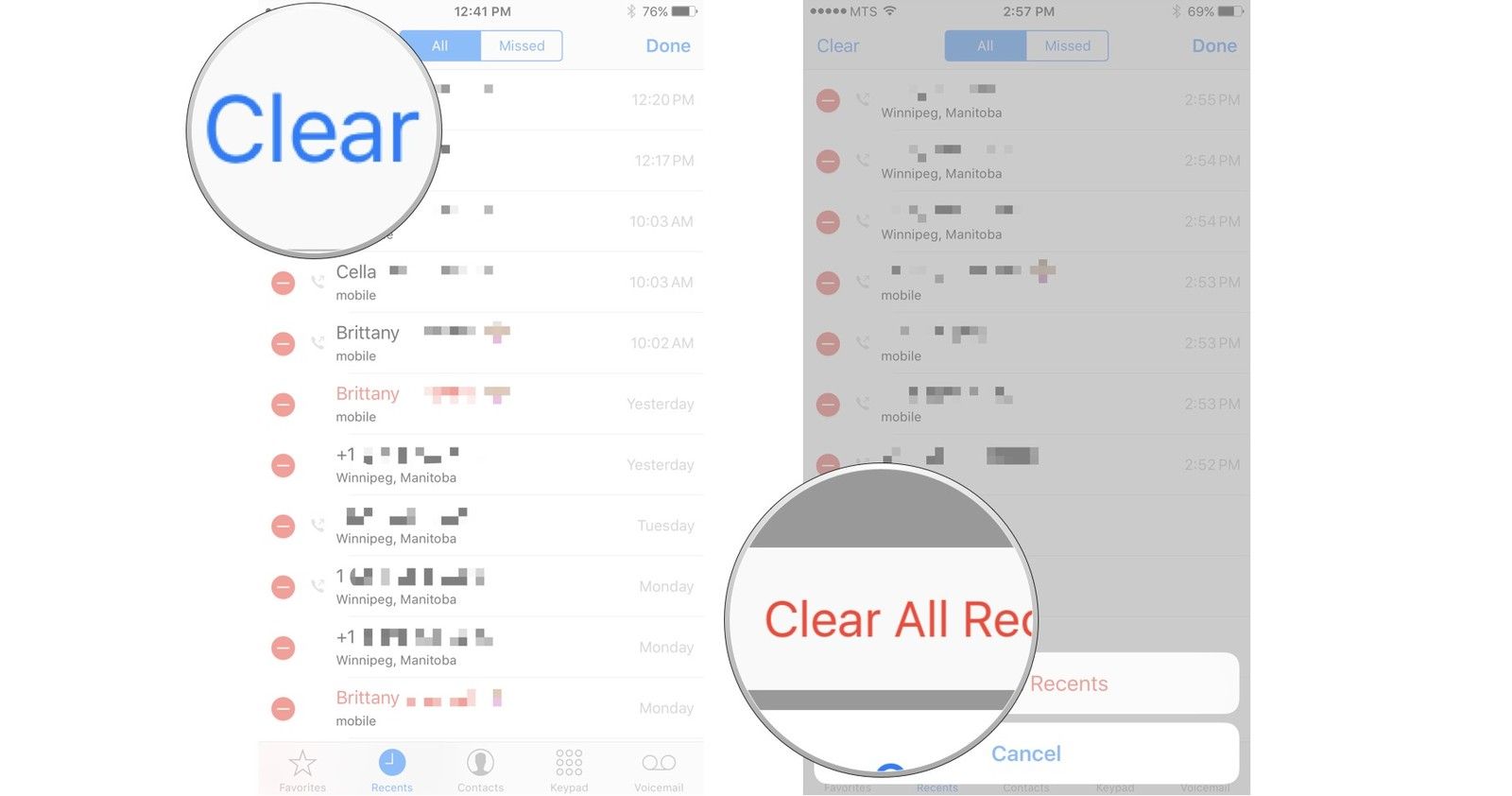 Нажмите на кнопку «Очистить», а затем нажмите на кнопку «Очистить все последние».