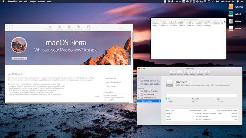 чистая установка Сьерра