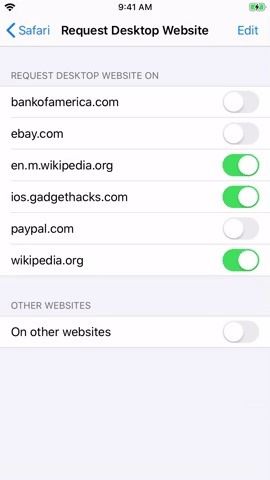 Как заставить Safari использовать представление рабочего стола по умолчанию для определенных сайтов в iOS 13